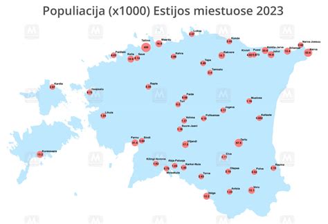 Estijos didmiesčių žemėlapis su pagrindiniais transporto maršrutais