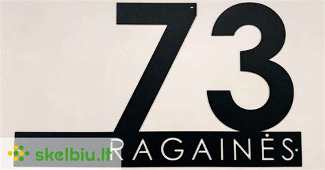 Įvairių medžiagų namų numeriai