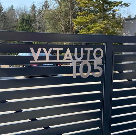 Namų numerių pritaikymas pagal stilių