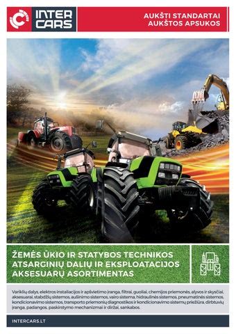 Įvairūs žemės ūkio ir statybos technikos modeliai