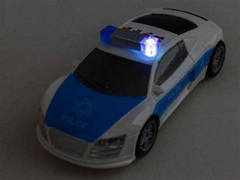 Policijos automobilis su sirena