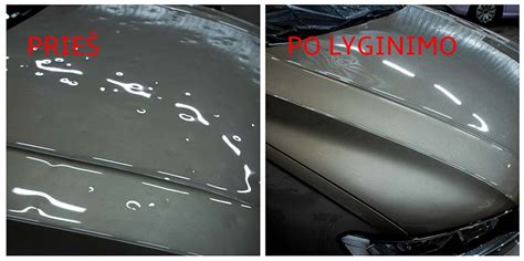 automobilio kėbulo lyginimas be dažymo