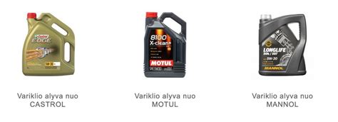 Variklio alyvos tipai ir jų žymėjimas