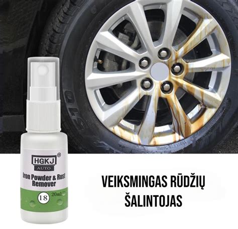 Rūdžių šalinimo priemonės naudojimas