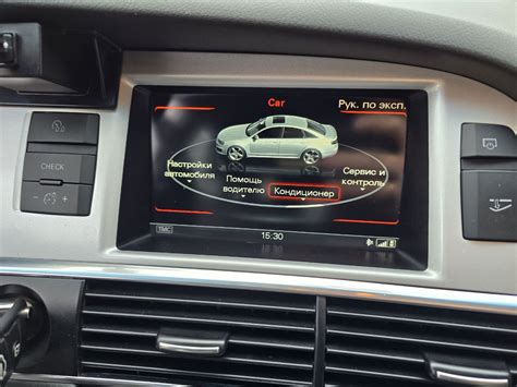 Audi A6 C6 interjeras su MMI ekranu