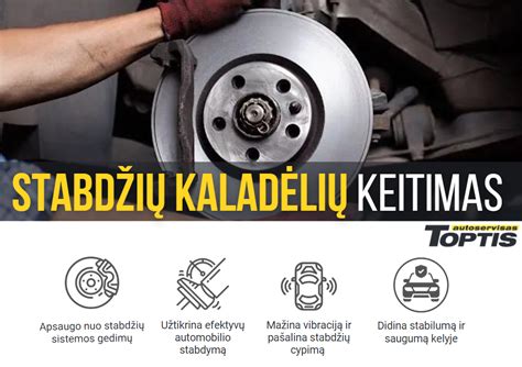 Susidėvėjusių stabdžių kaladėlių ir diskų iliustracija