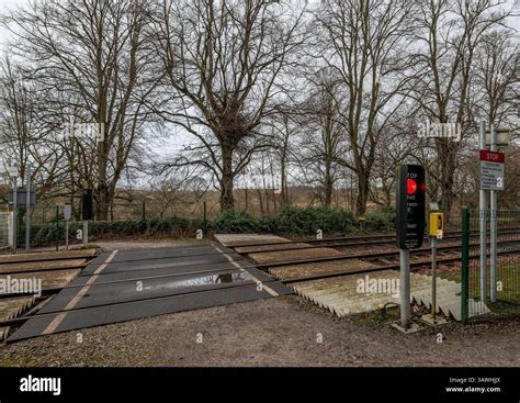 pedestrian at railway crossing
