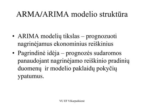ARIMA modelio prognozė su pasikliautinaisiais intervalais