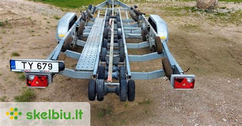 Schematinis valties priekabos dalių vaizdas