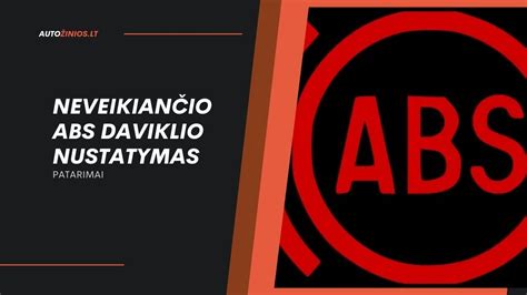 ABS daviklio schematinis pavaizdavimas