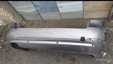 Sugadintas automobilio galinis bamperis