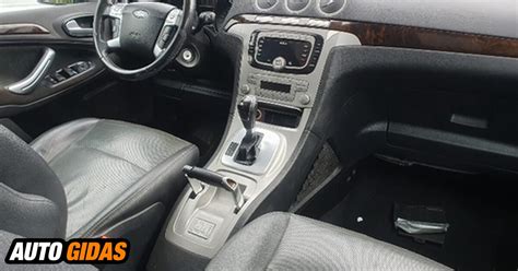 Ford Galaxy 2008 interjeras ir sėdynių konfigūracijos