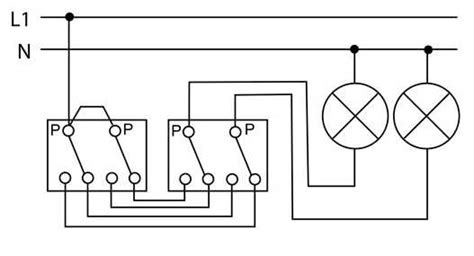 Schematinis pajungimo pavyzdys automatinio šviesų modulio