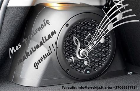 Automobilio garso sistemos montavimas