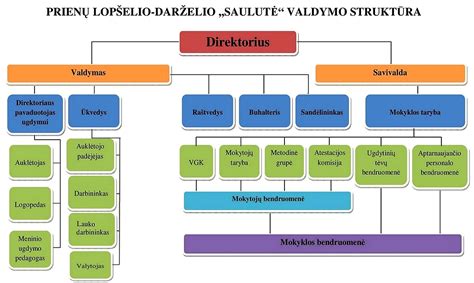 įmonės valdymo organų schema