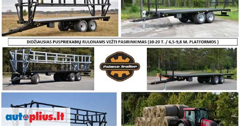 Įvairių tipų konteinerių platformos ir puspriekabės