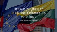 Lietuvos ekonomikos augimas po įstojimo į ES