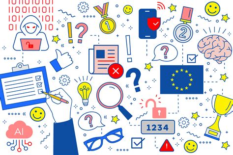 Simbolinė iliustracija apie dezinformaciją internete