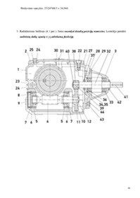 Cilindrinio reduktoriaus schema
