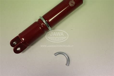 Schematinis galinio amortizatoriaus tvirtinimo vaizdas