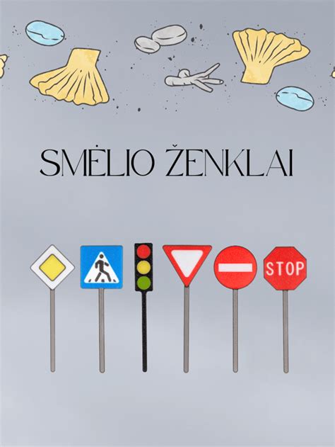 3D modelio pavyzdys su kelio ženklais ir ženklinimu