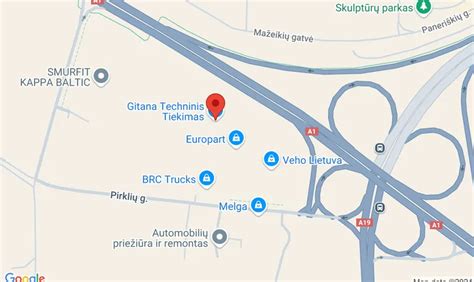 Žemėlapis su UAB 