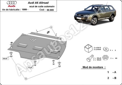 Diagrama, rodanti pavarų dėžės daviklių vietas Audi A6 C5