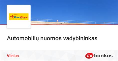 Žemėlapis su SIXT automobilių nuomos punktais Vilniuje