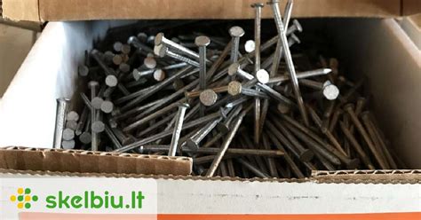 Įvairių tipų vinys viniakalėms