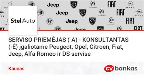 Opel automobilių serviso paslaugų kainoraštis