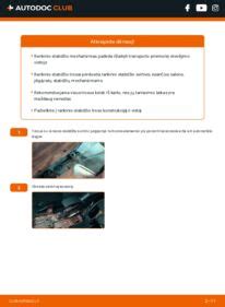 Rankinio stabdžio sistema automobilyje