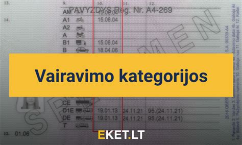 Skirtingų laivavedžio teisių kategorijų iliustracija