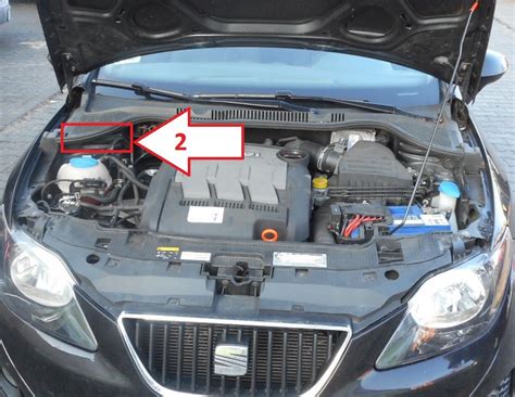 SEAT Ibiza VIN plokštelės vieta