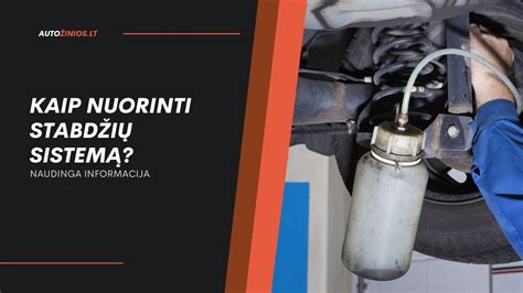 Schema kaip nuorinti stabdziu sistema automobilyje