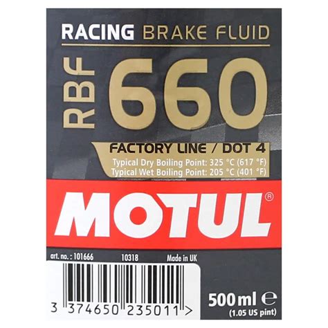 Stabdžių skysčio Motul RBF 660 pakuotė