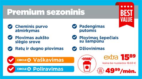 Automobilio plovimas Circle K plovykloje