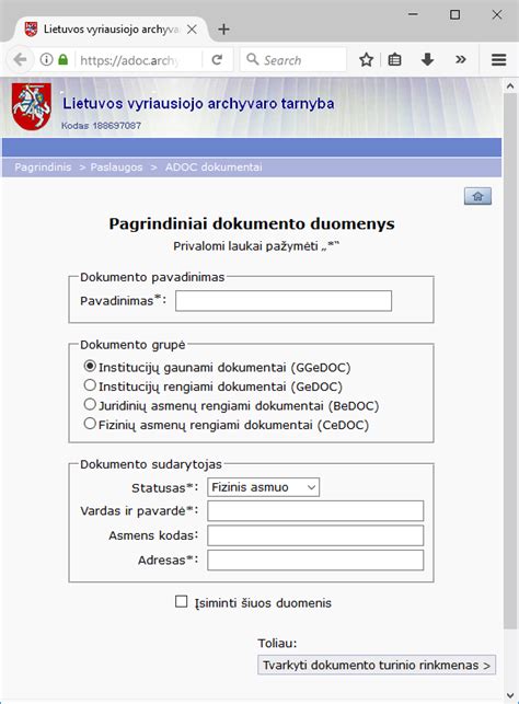 Elektroninio paslaugų portalo sąsaja