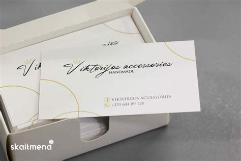 vizitinė kortelė su įmonės duomenimis