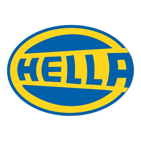 HELLA logotipas ir automobilių komponentai