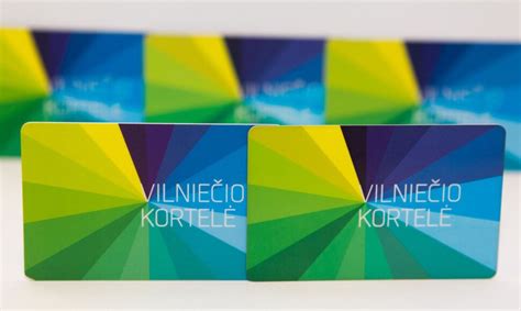 Vilniečio kortelės dizainas ir pavyzdys