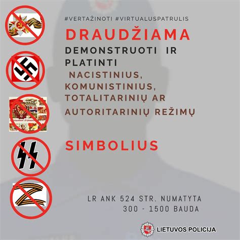 Grafikas su draudžiamų simbolių pavyzdžiais