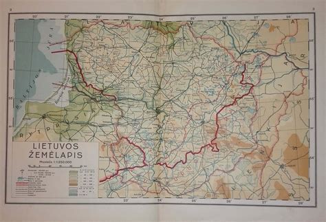 Senovinis Lietuvos geležinkelio žemėlapis