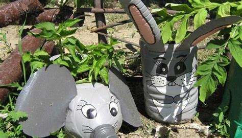 sodo dekoracijos iš plastikinių butelių