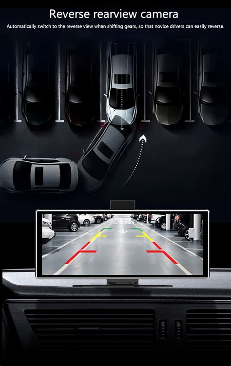 Automobilio multimedijos ekranas su vaizdu iš parkavimo kameros
