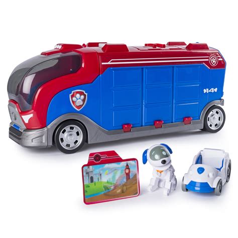 Paw Patrol Mission Cruiser automobilis su Robo Dog