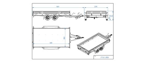 Bortinės priekabos schema
