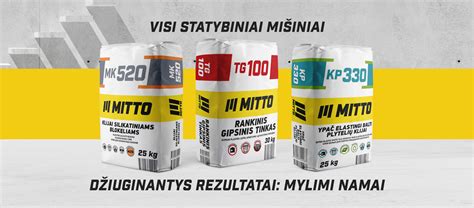 Efektyvūs statybiniai mišiniai