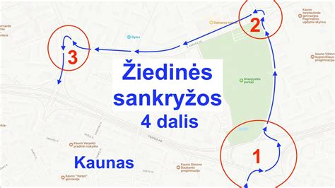 Šiuolaikinės žiedinės sankryžos schema su dviračių taku