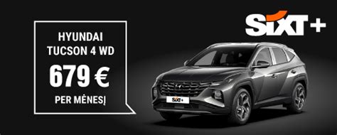 Automobiliai SIXT nuomos punkte