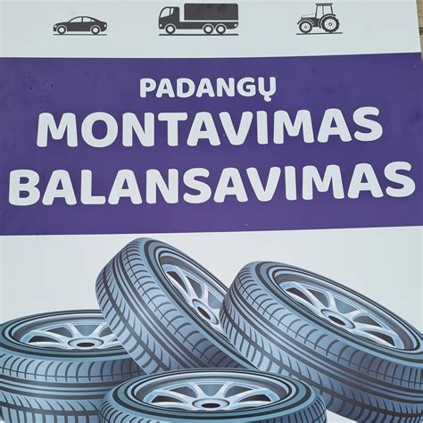 Padangų montavimo ir balansavimo paslaugos